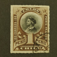 Stamp Chile, Mi.40, used# 