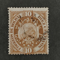 Briefmarke Bolivien, Mi.41II# 
