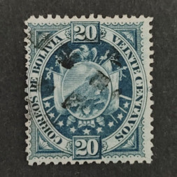 Briefmarke Bolivien, Mi.42II# 