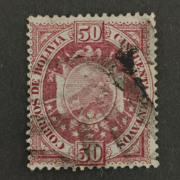 Briefmarke Bolivien, Mi.43I# 