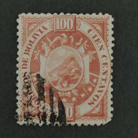 Briefmarke Bolivien, Mi.44II# 