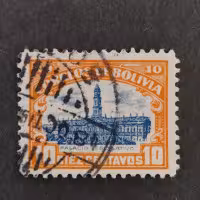 Selo Bolívia, Mi.105I, usado# 