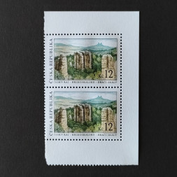 Zweierblock Tschechische Republik, 12 Kč, Mi.355(*) 