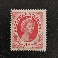 Sello Rodesia y Nyasalandia, SG4 (Mi. 5), Usado #, 3 d