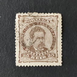 Briefmarke Portugal, 25 R, Mi.56xC# 