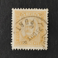 Briefmarke Portugal, 5 R, Mi.66xA# 