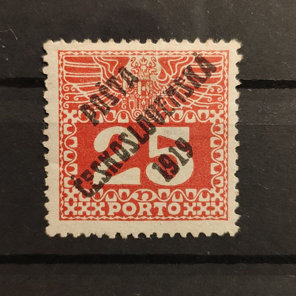 Sello Checoslovaquia PČ 1919 , 25h, Mi.78, MH* 