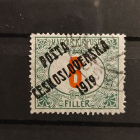 Známka ČSR PČ 1919 , 6f, Pof.134(*), II. typ přetisku 