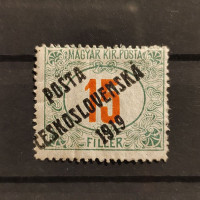Známka ČSR PČ 1919 , 15f, Pof.137*, II. typ přetisku 