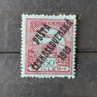 Známka ČSR PČ 1919 , 50f, Pof.93*, IV. typ přetisku 