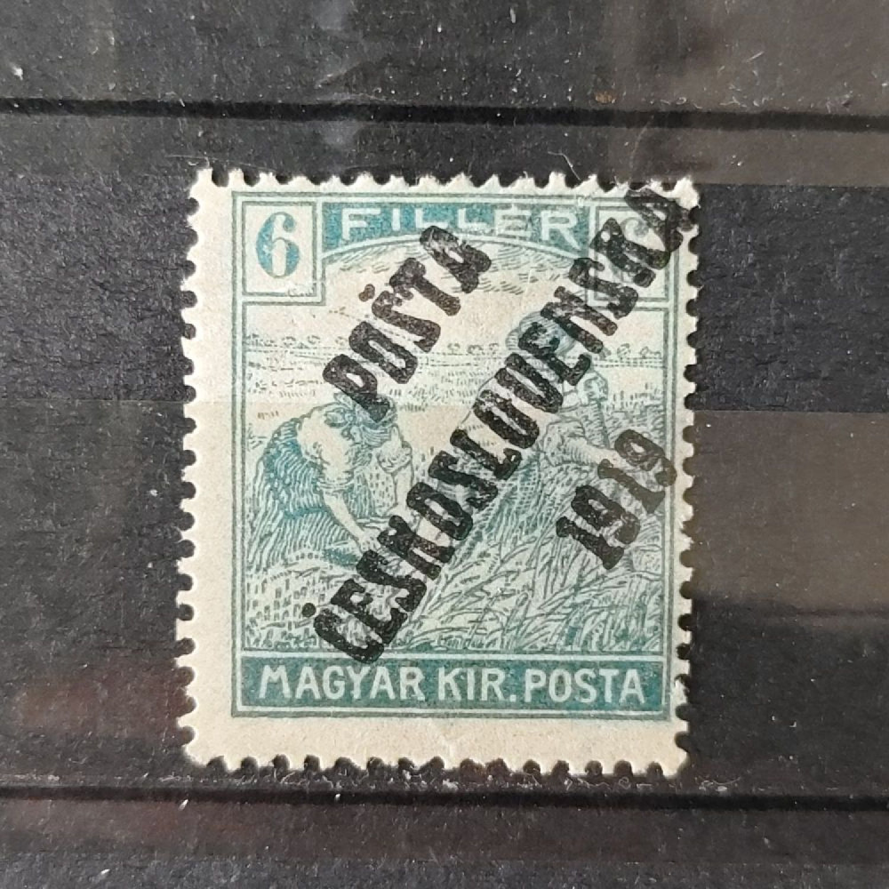 Briefmarke Tschechoslowakie PČ 1919 , 6f, Mi.123* 