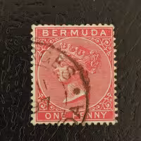 Známka Bermudy, SG1 (Mi. 1Aa)#, 1 d