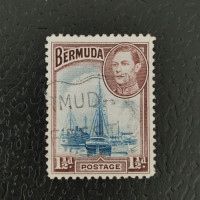 Sello Bermudas, SG111 (Mi. 102b), Usado #, 1 d