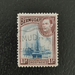 Sello Bermudas, SG111 (Mi. 102b), Usado #, 1 d