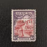 Známka Bermudy, SG104 (Mi. 95)#, 6 d