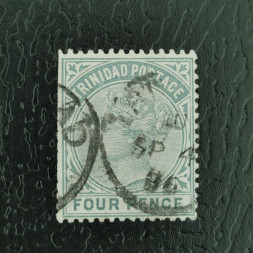 Sello Trinidad, SG110 (Mi. 33), Usado #, 4 d