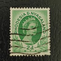 Sello Rodesia y Nyasalandia, SG3 (Mi. 3), Usado #, 2 d