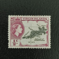 Sello Islas Vírgenes Británicas, SG149 (Mi. 111), MH, 1/2 c