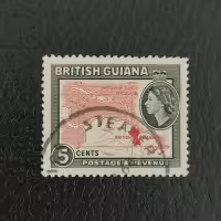 Selo Guiana Britânica, Mi.203 (SG 335), Usado #