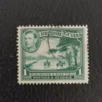 Selo Guiana Britânica, Mi.176aA (SG 308), Usado #