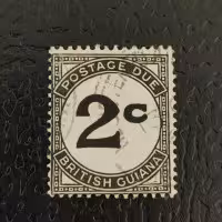Selo Guiana Britânica, Mi.P2 (SG D2), Usado #