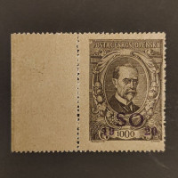Briefmarke Tschechoslowakie, 1000h, Mi.27* 
