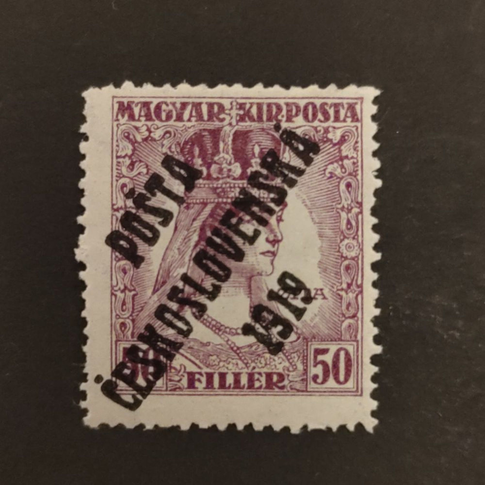 Sello Checoslovaquia PČ 1919 , 50f, Mi.142, MNH** 