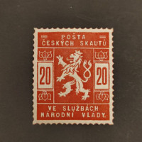 Stamp Czechoslovakia, 20h, Mi.II, MH* 