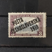 Známka ČSR PČ 1919 , 3K, Pof.116** 