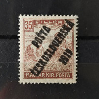 Známka ČSR PČ 1919 , 35f, Pof.109*, II. typ přetisku 