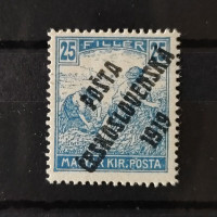Známka ČSR PČ 1919 , 25f, Pof.108*, III. typ přetisku 