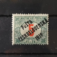 Známka ČSR PČ 1919 , 5f, Pof.133*, III. typ přetisku 