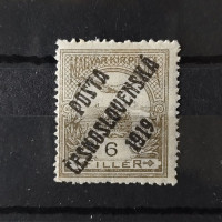 Známka ČSR PČ 1919 , 6f, Pof.92*, III. typ přetisku 