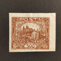 Stamp Czechoslovakia, 500h, Mi.33, (*)(*) 
