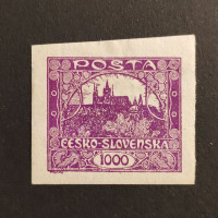 Stamp Czechoslovakia, 1000h, Mi.23, MH* 