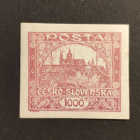 Stamp Czechoslovakia, 1000h, Mi.23, MH* 