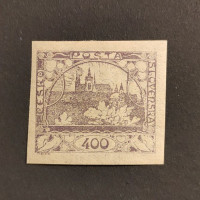 Stamp Czechoslovakia, 400h, Mi.10, MH* 