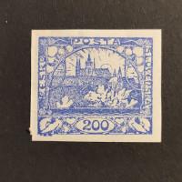 Stamp Czechoslovakia, 200h, Mi.9, MH* 