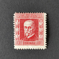 Známka ČSR, 1 Kč, Pof.197*, III. typ 