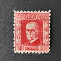 Známka ČSR, 1 Kč, Pof.199*, IV. typ 
