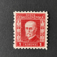 Známka ČSR, 1 Kč, Pof.203*, VII. typ 