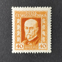 Známka ČSR, 40h, Pof.187A*, P2 