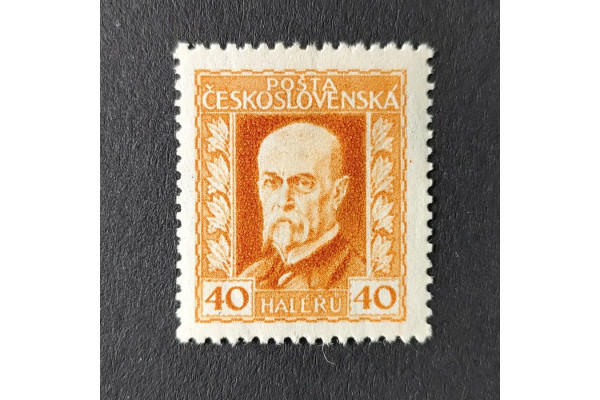 Známka ČSR, 40h, Pof.187A*, P2 