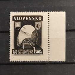 Známka Slovenský štát, Pof.92*, 1.30Ks Známka Slovenský štát, Pof.92*, 1.30Ks