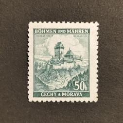 Briefmarke Böhmen und Mähren Protektorat, 50H, Mi.26(*) 