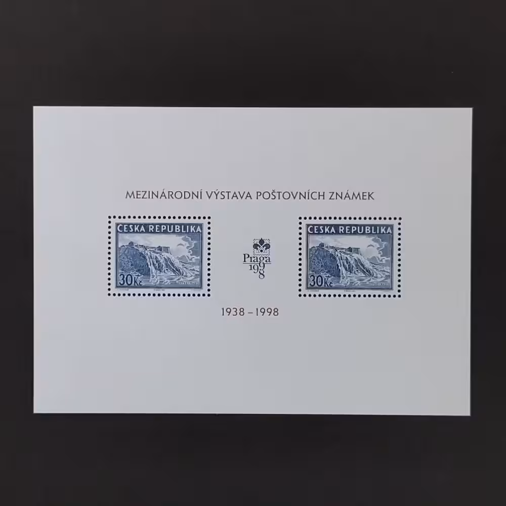 Block Tschechische Republik, 2 x 30 Kč, Mi.BL6** 