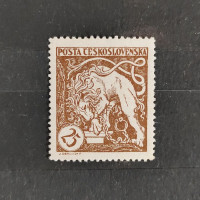 Stamp Czechoslovakia, Mi.35Aa, MH, 25h