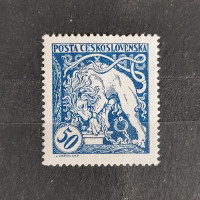 Stamp Czechoslovakia, Mi.36A, MH, 50h