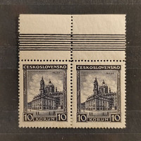 Block of 2 Czechoslovakia, Mi.294, MH, 10 Kč