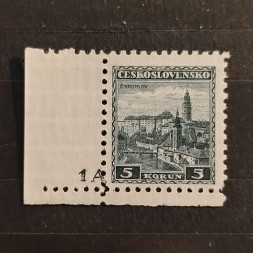 Briefmarken mit Kennzeichen Tschechoslowakie, Mi.313*, 5 Kč